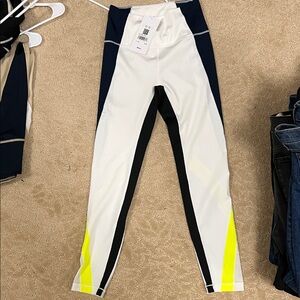 Wilson White and Black Athletic Leggings